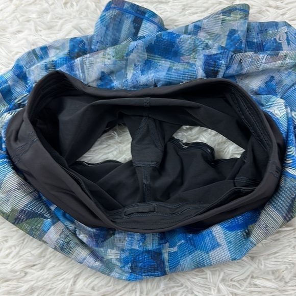 Lululemon Pace Rival Skirt (Regular) *No Panels Sun Dazed Multi Blue / Super Dar - Picture 4 of 6